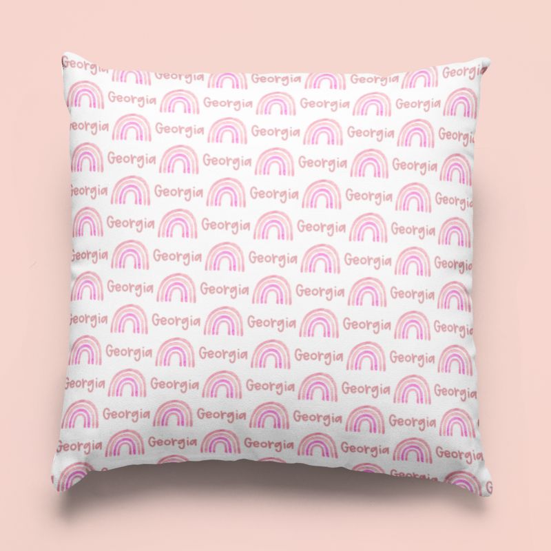 Sugar + Maple Custom Pillow | Rainbows