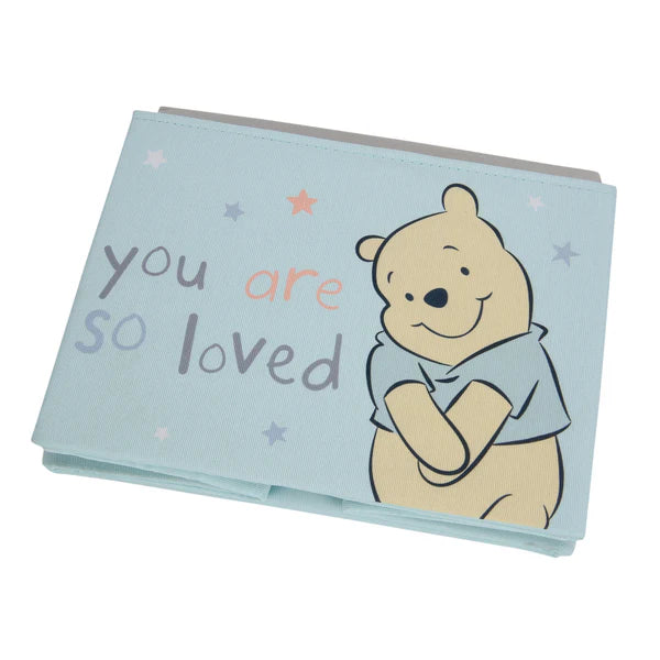 Disney Baby Winnie the Pooh Blue Foldable Storage Basket/Container