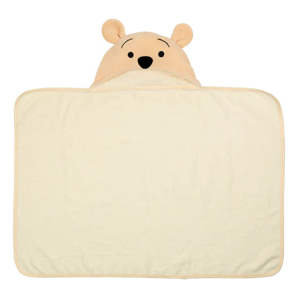 Disney Baby Winnie the Pooh Tan Cotton Hooded Baby Bath Towel