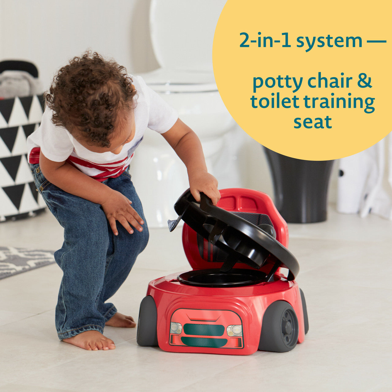 Training Wheels Racer Potty & Toddler Toilet Seat