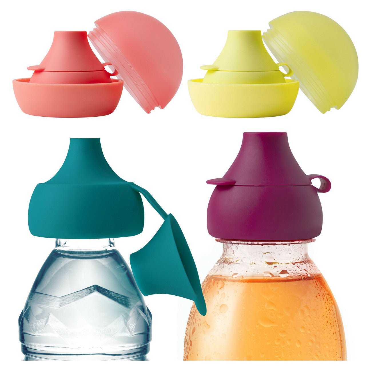 SNUG™ SIP Universal Water and Juice Bottle Topper 4 pack