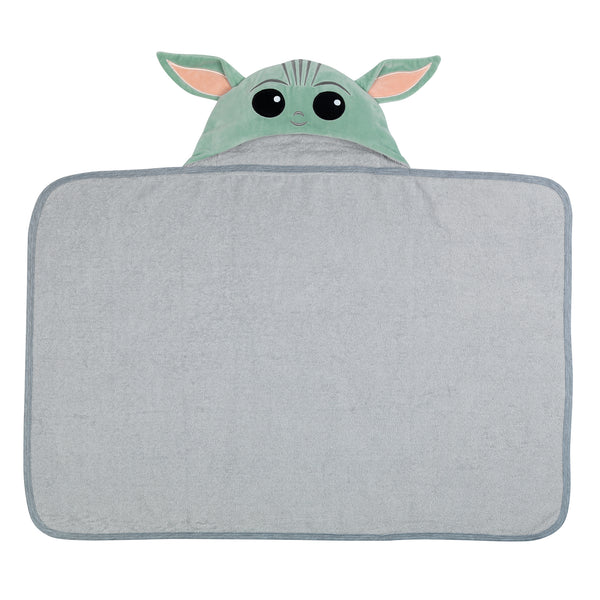 Star Wars The Child/Baby Yoda/Grogu Gray Hooded Baby Bath Towel