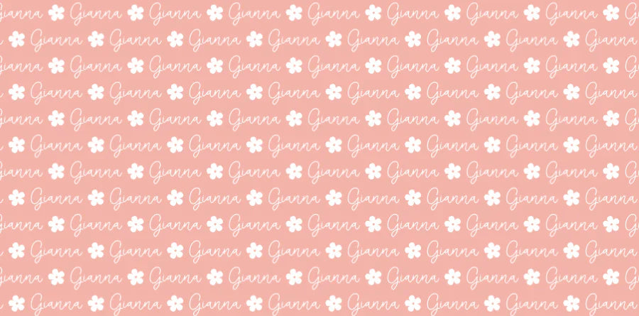 Sugar + Maple Personalized Towel | Repeating Name with Icon