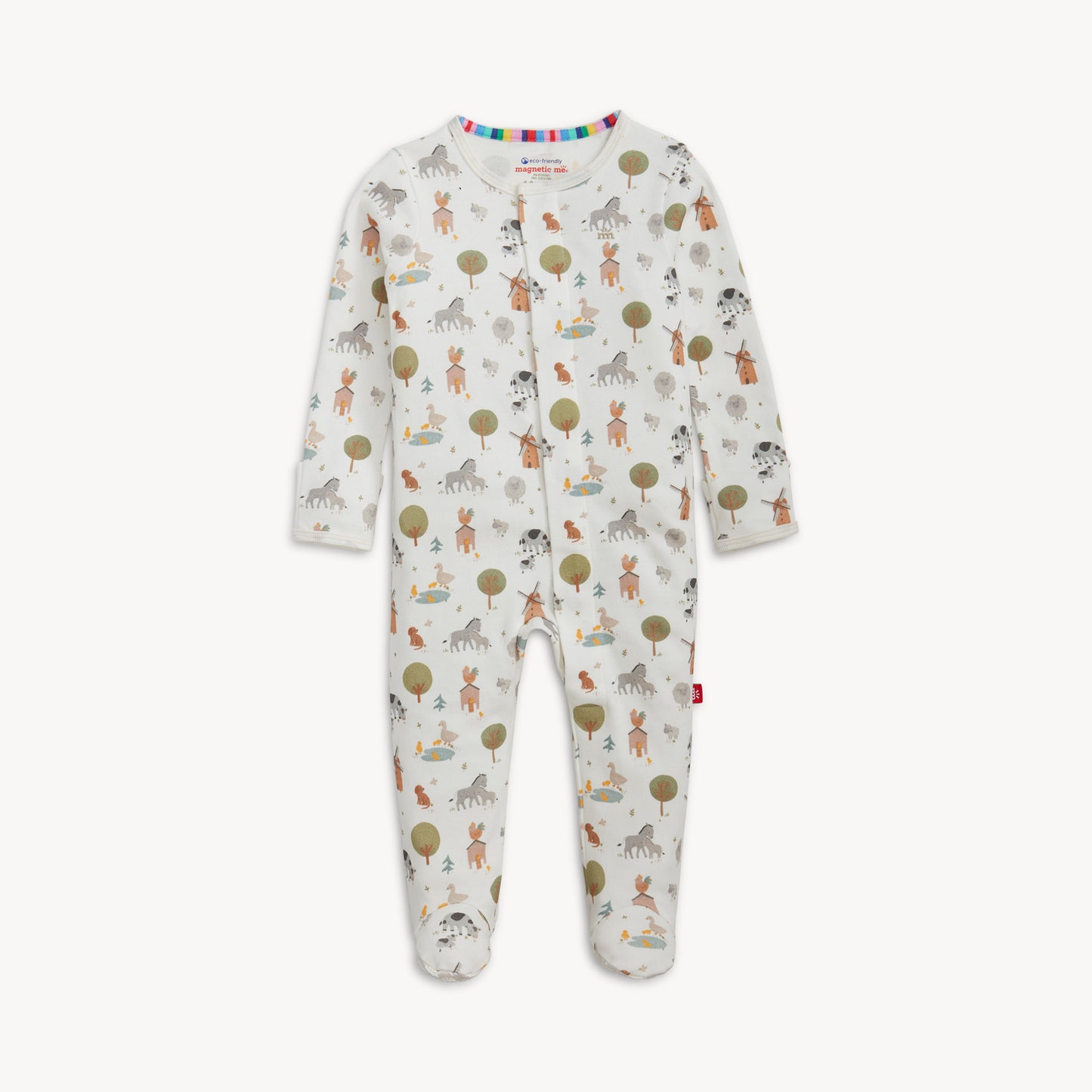 Organic Cotton Footie - Funny Farm