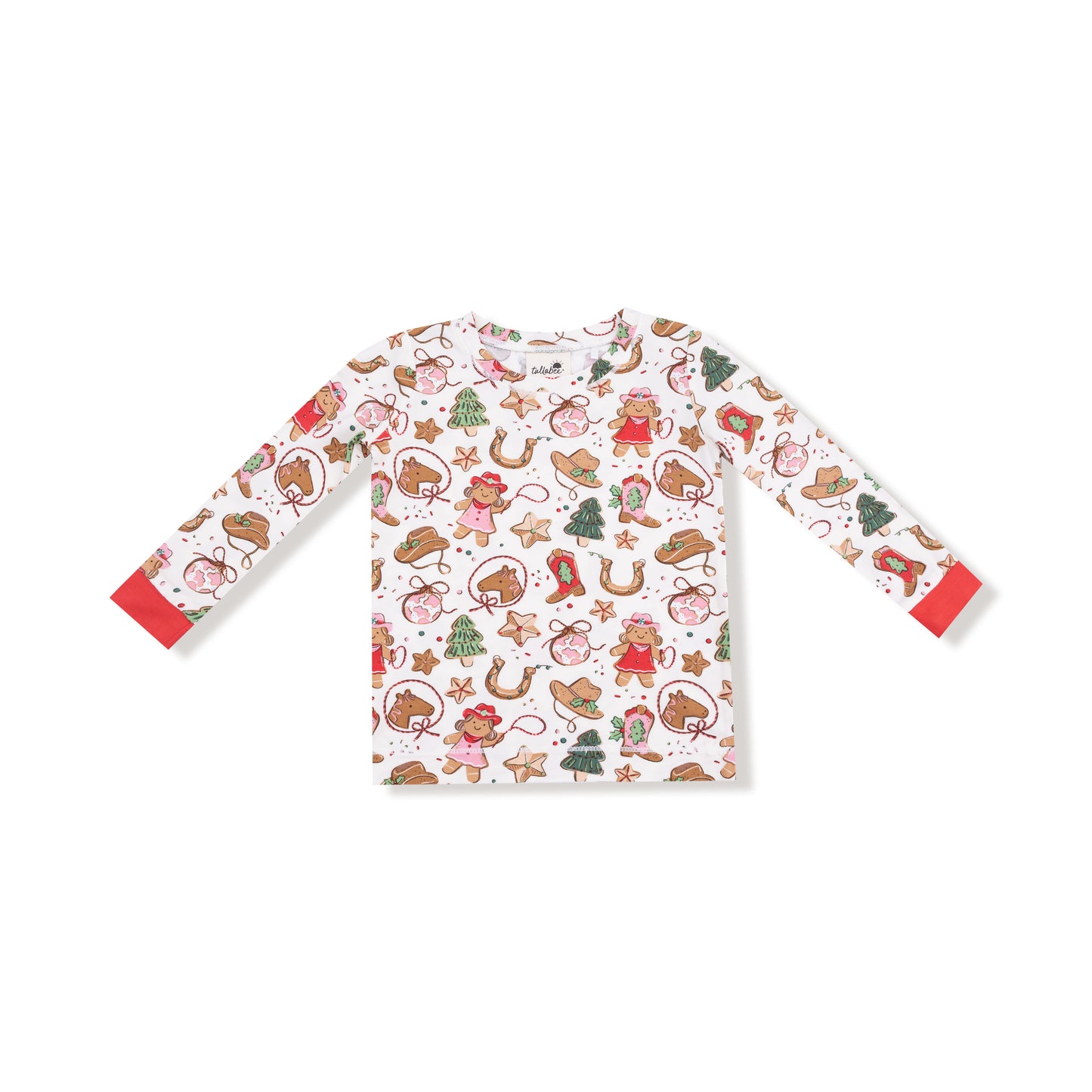 Long Sleeve Loungewear Set - Cowgirl Christmas