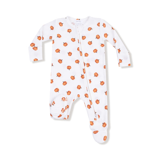 2-Way Zipper Footie - Little Pumpkins