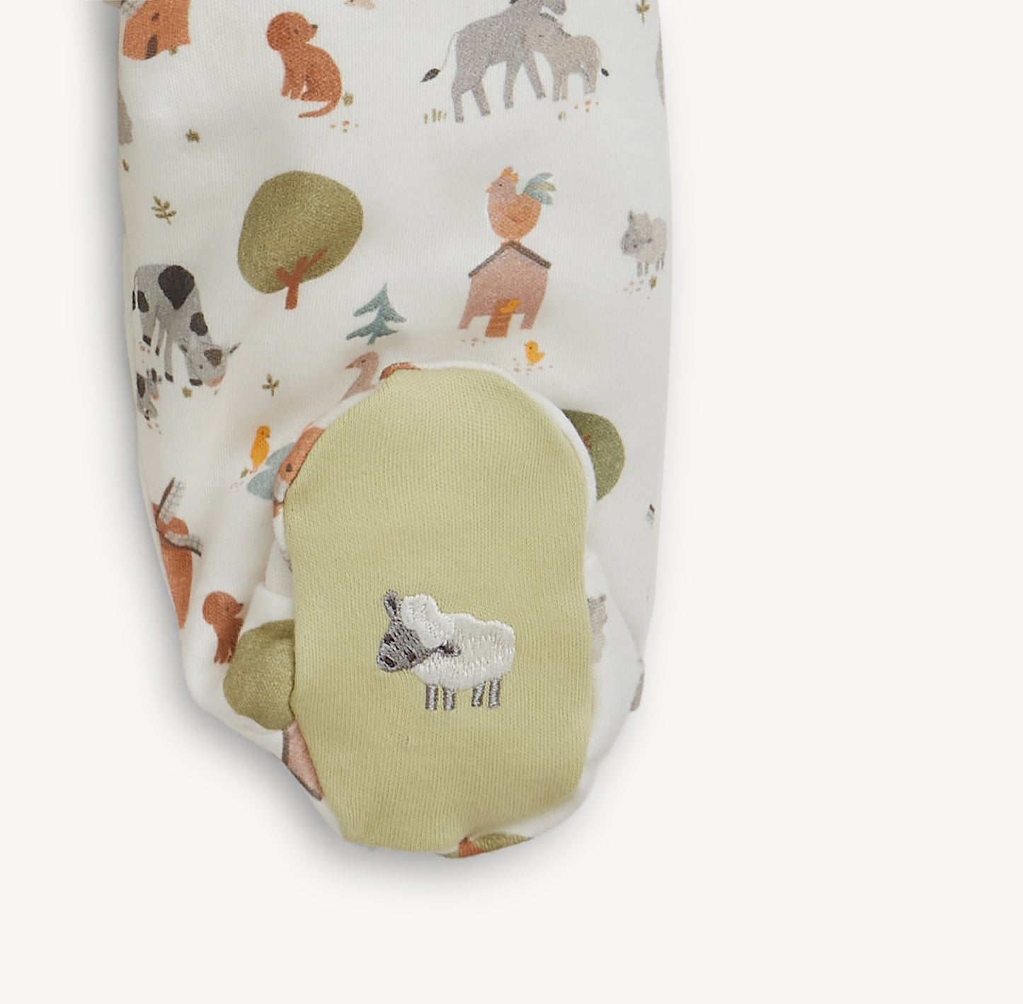 Organic Cotton Footie - Funny Farm