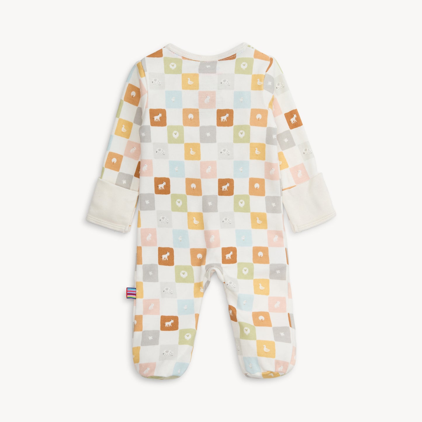Organic Cotton Footie - Checkmate