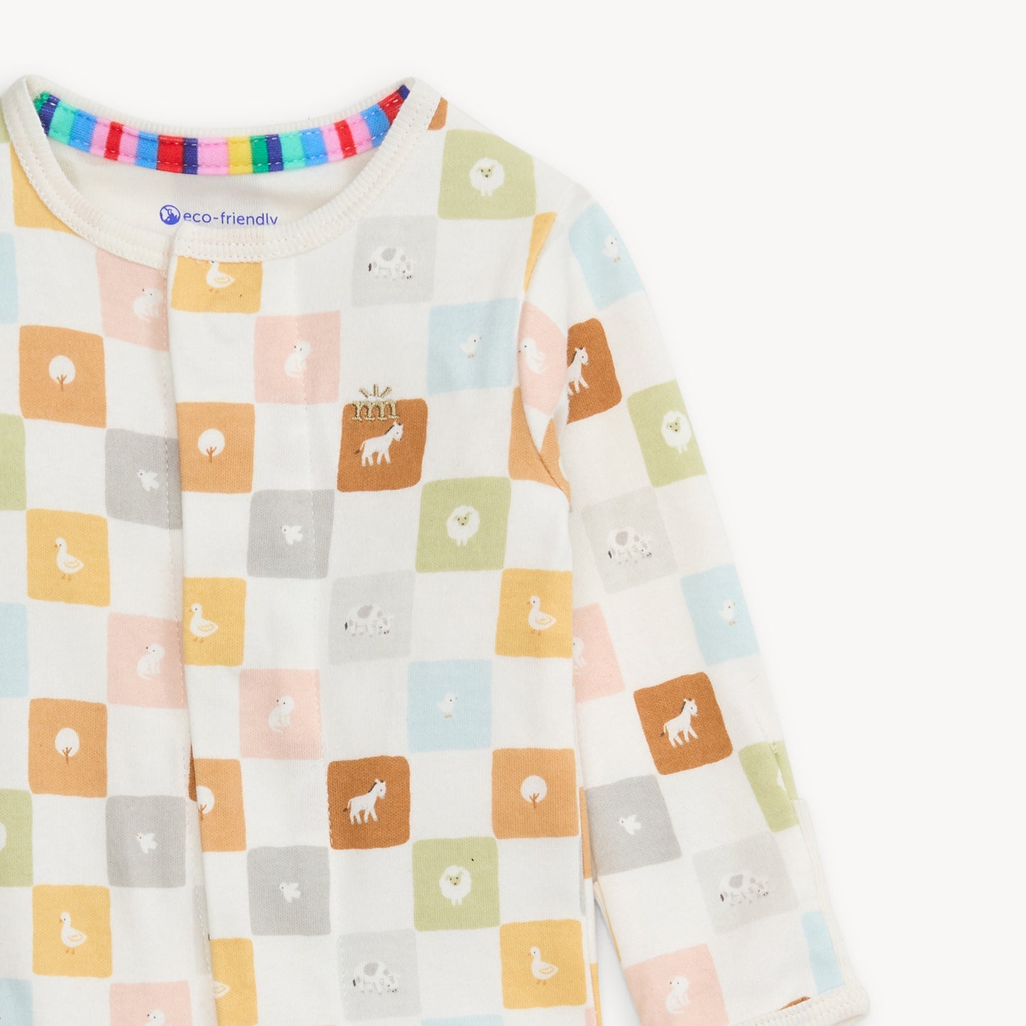 Organic Cotton Footie - Checkmate
