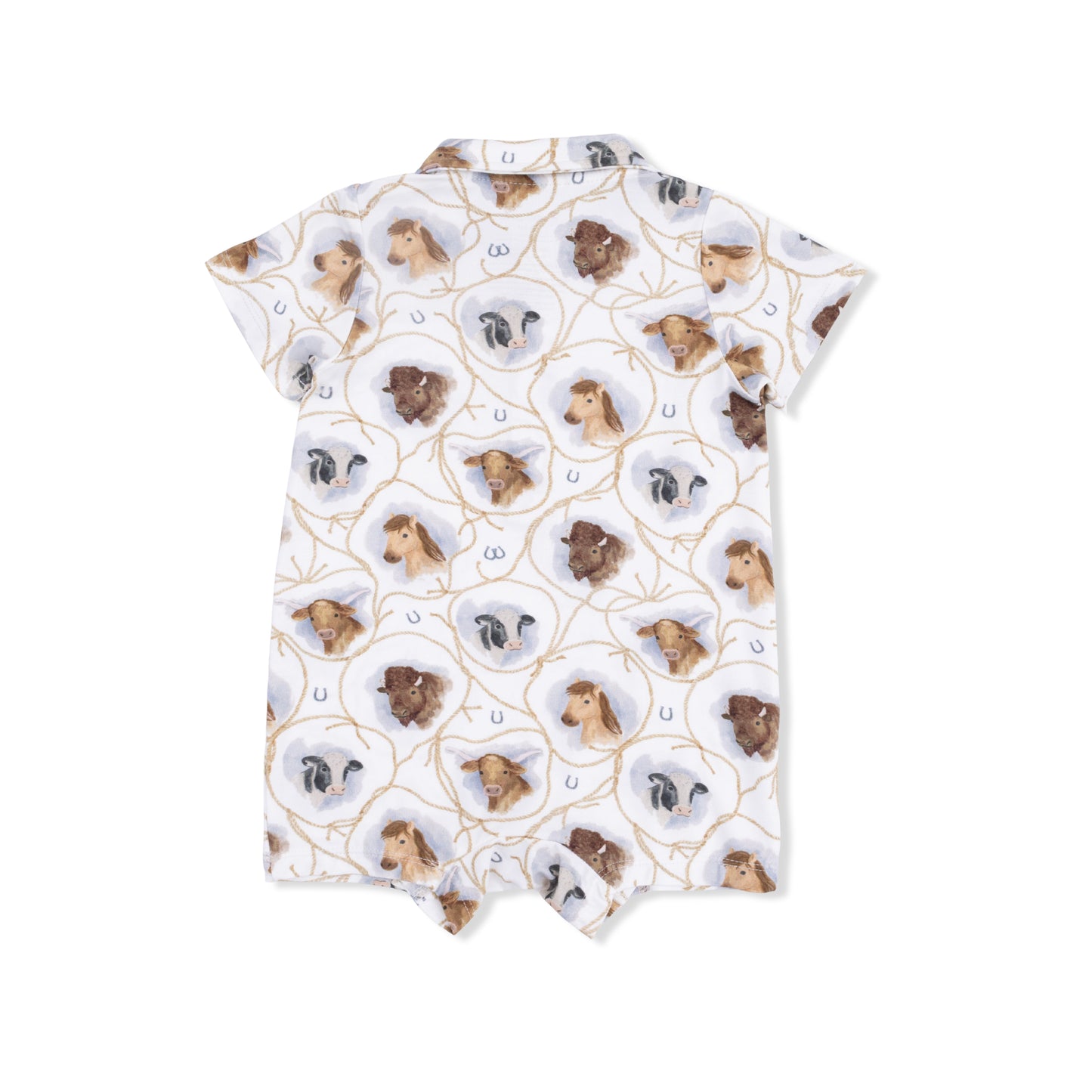 Polo Shortie - Farm Animals Rope Cameos Uni