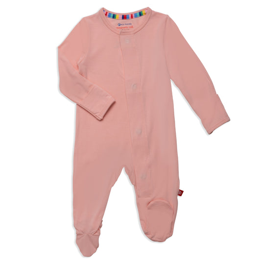 Modal Footie - Peach Pop