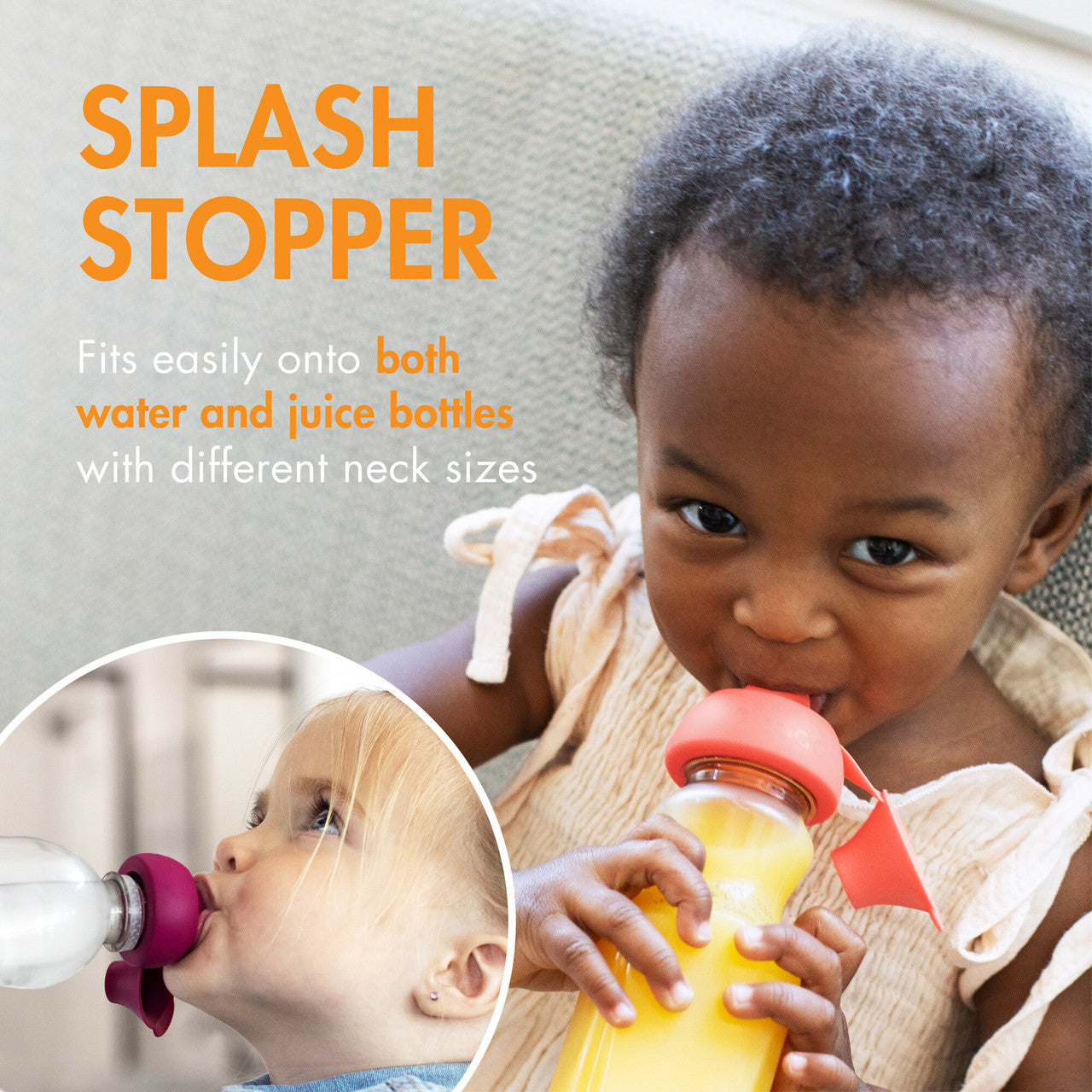 SNUG™ SIP Universal Water and Juice Bottle Topper 4 pack