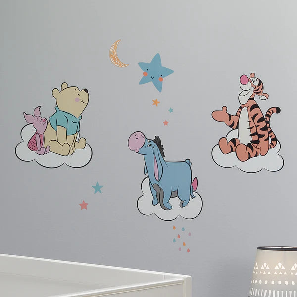 Disney Baby Winnie the Pooh Hugs Piglet/Eeyore/Tigger Wall Decals