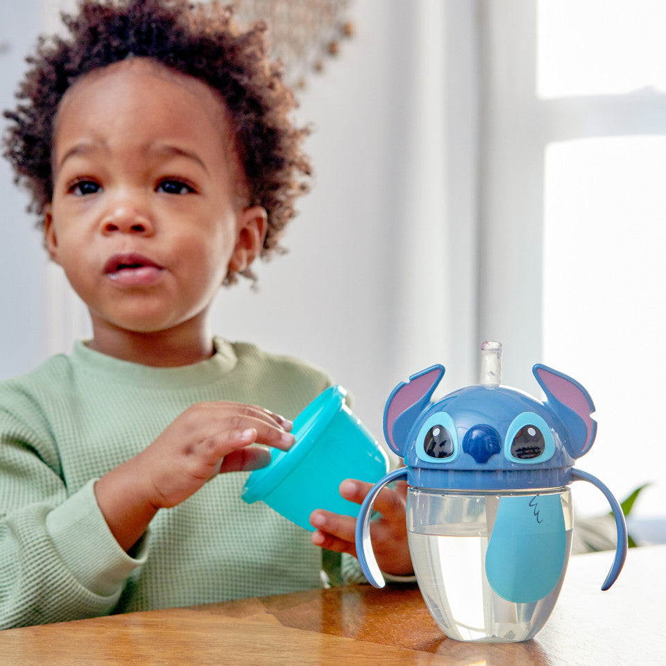 Stitch Flip Top Straw Trainer Cup, 7 Oz