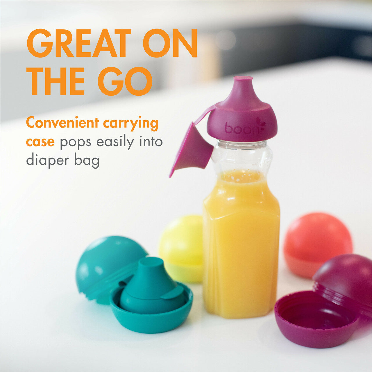SNUG™ SIP Universal Water and Juice Bottle Topper 4 pack