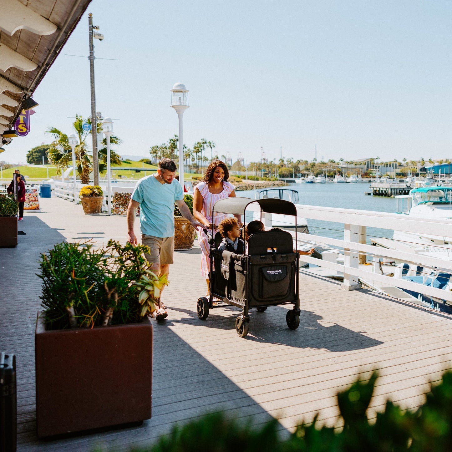 Wonderfold W4 Elite Quad Stroller Wagon (4 Seater)