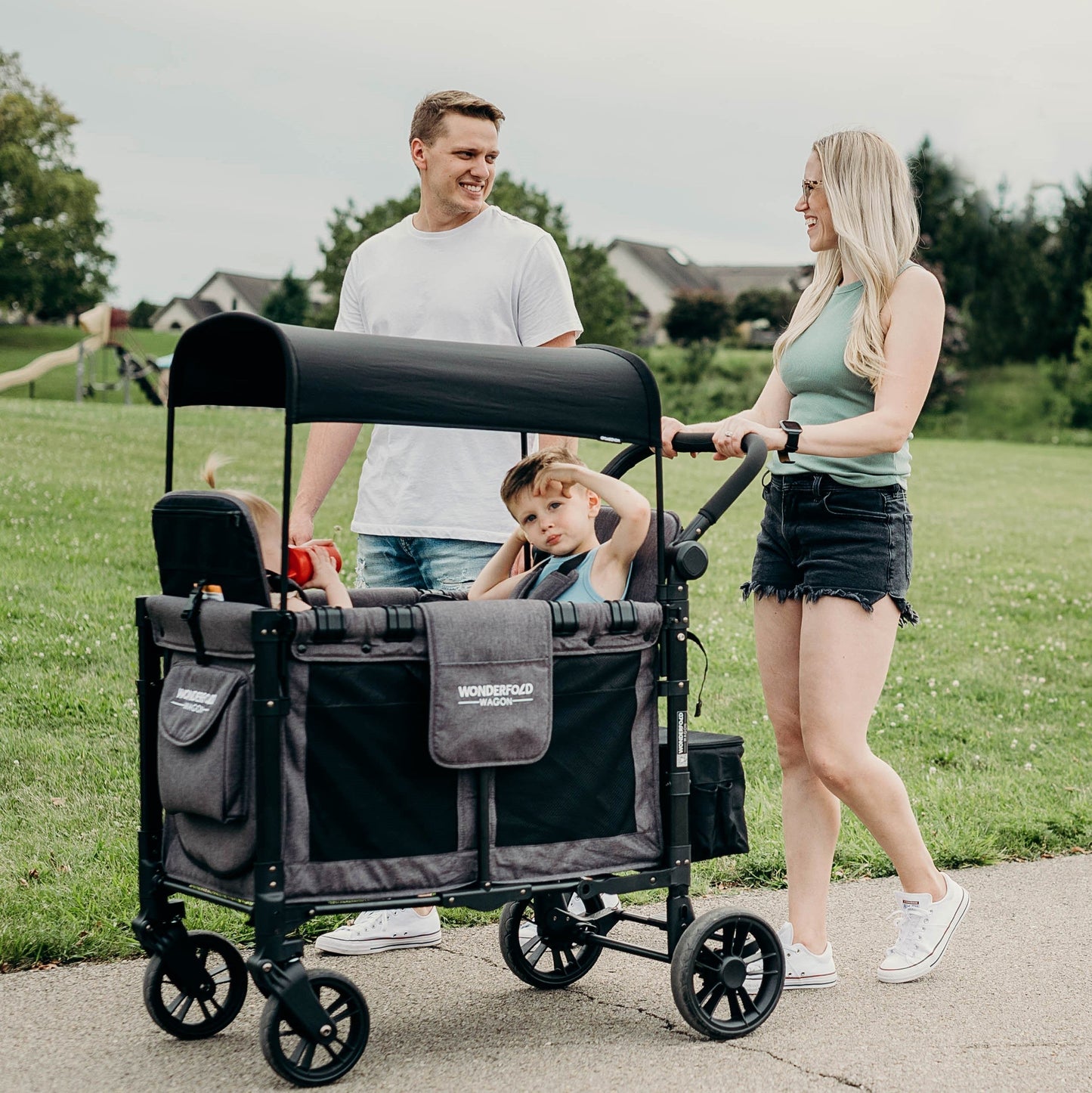 Wonderfold W2 Elite Double Stroller Wagon (2 Seater)