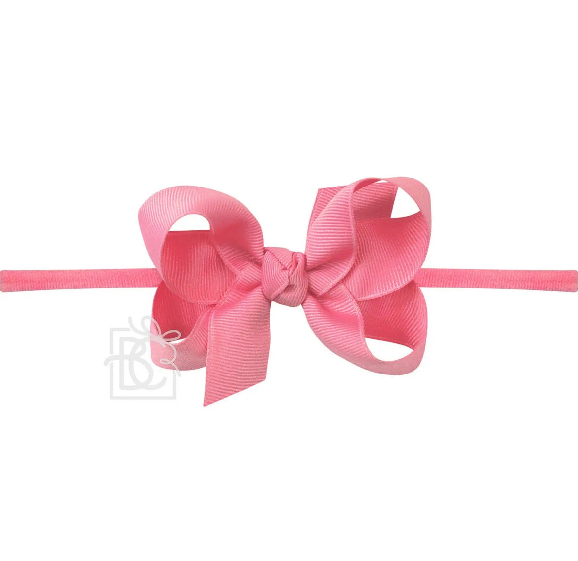 Pantyhose Headband W/Signature Grosgrain Bow- 1/4” Band with 3.5” Bow