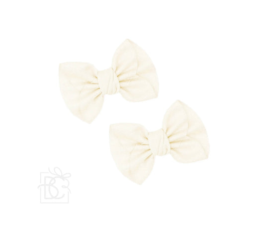2 Mini Anne Bows W/Clip