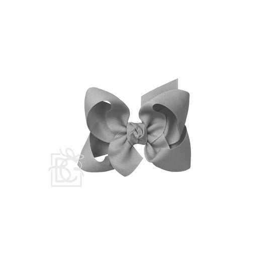 Beyond Creations - Signature Grosgrain Bow On Clip- 4.5” Large Bow