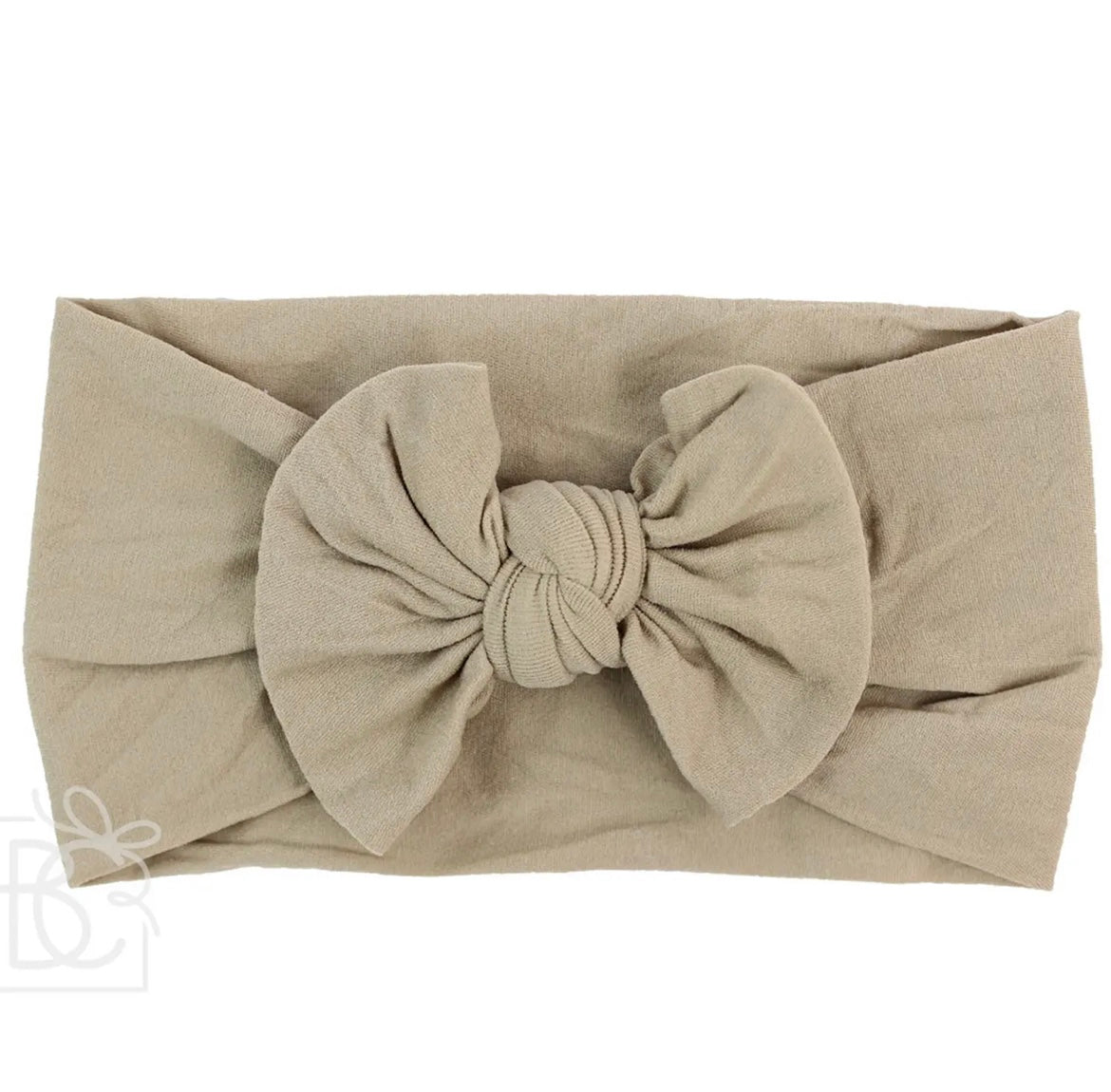 Wide Pantyhose Headband With Knot Bow