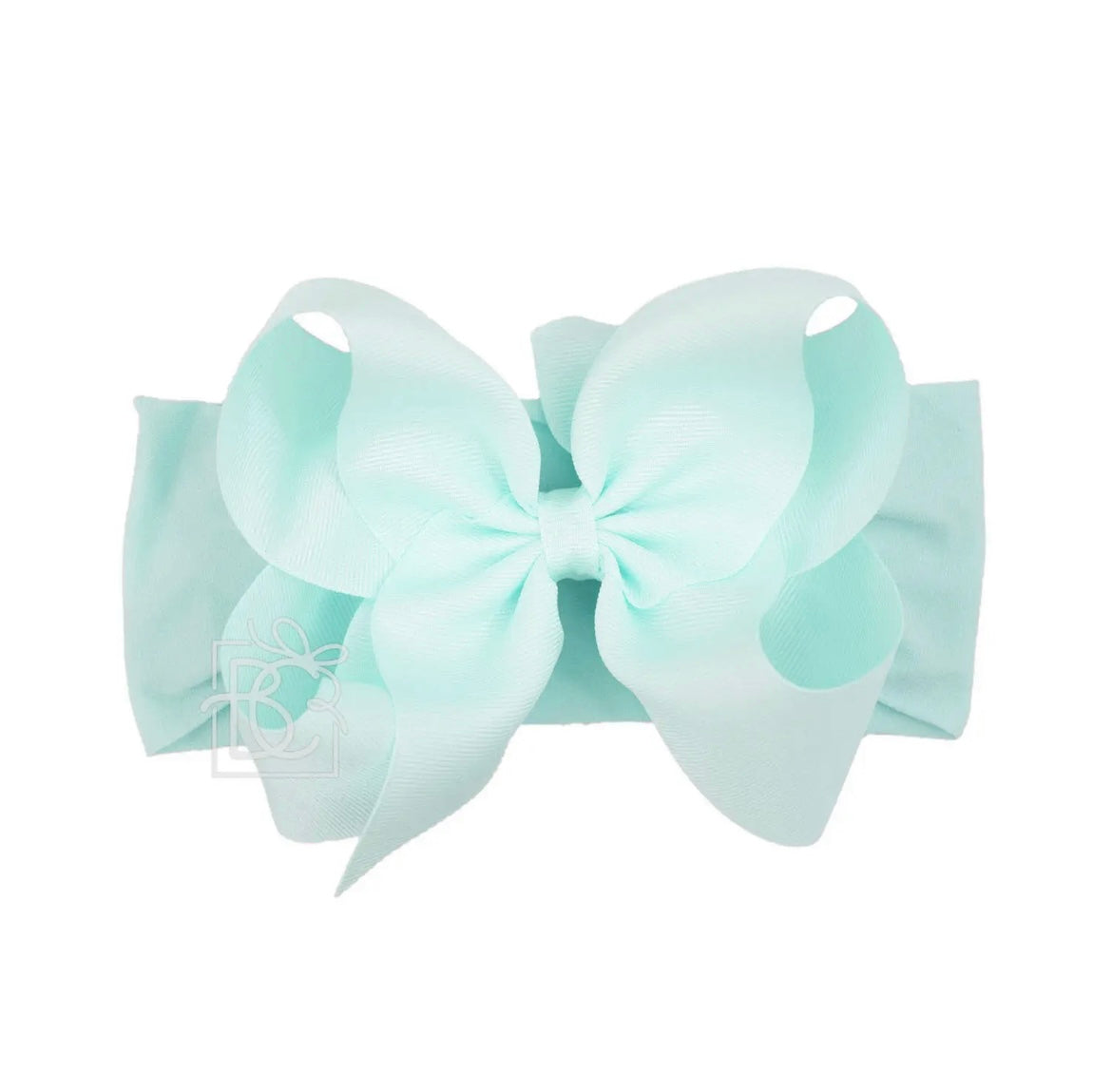 Wide Pantyhose Headband W/Classic Grosgrain Bow- 5.5” XL Bow