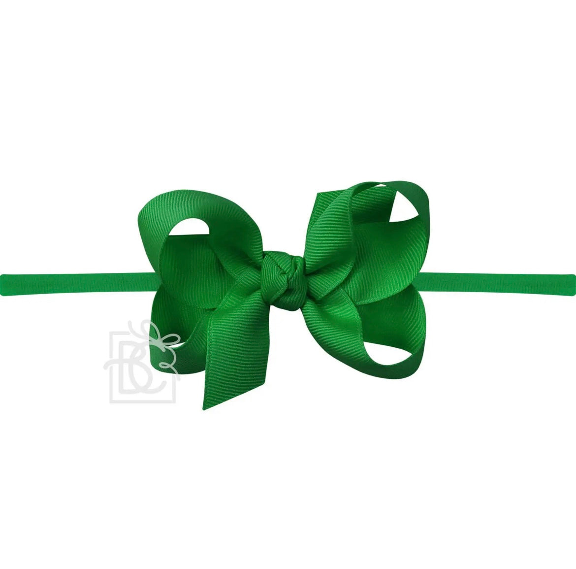 Pantyhose Headband W/Signature Grosgrain Bow- 1/4” Band with 3.5” Bow