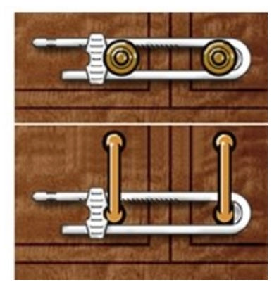 Cabinet Slide Latch 2-pack