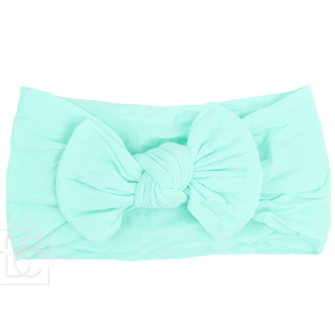 Wide Pantyhose Headband With Knot Bow