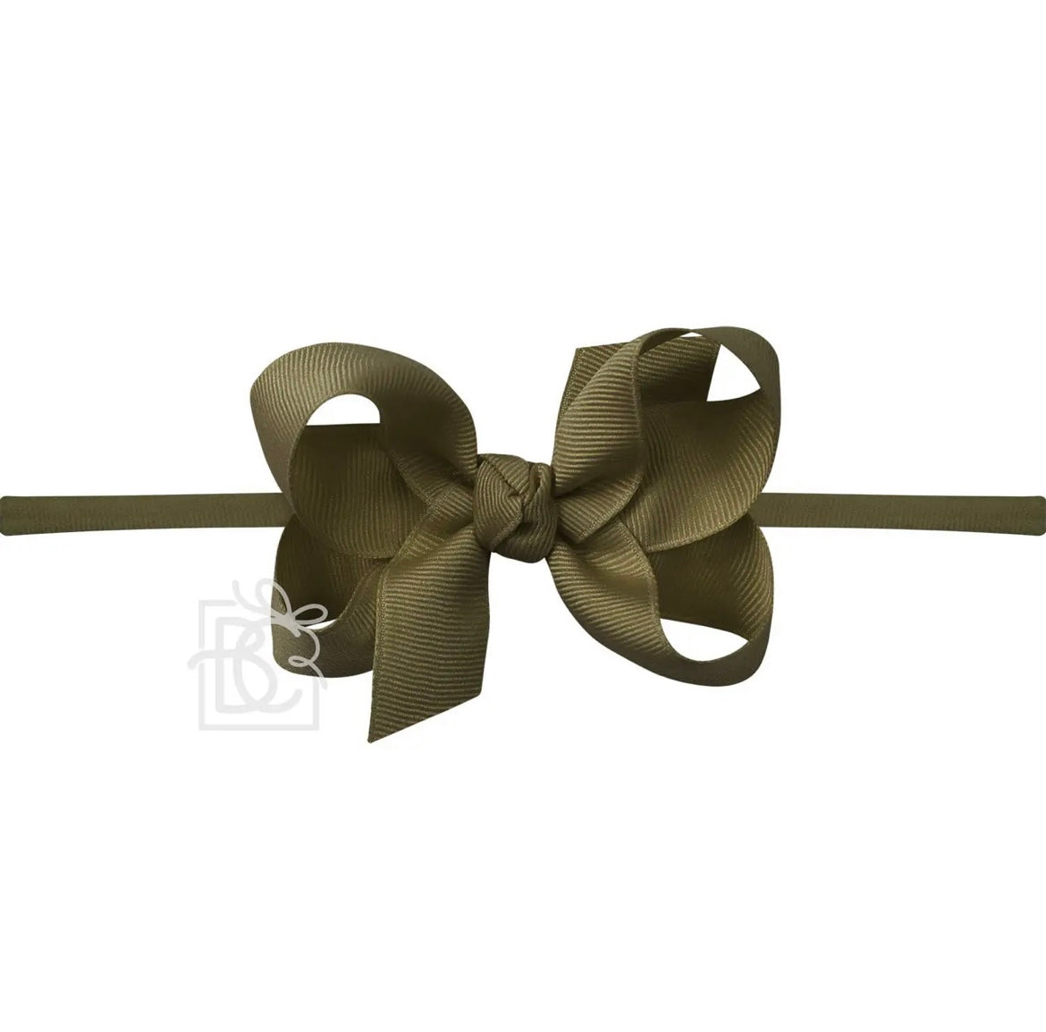 Pantyhose Headband W/Signature Grosgrain Bow- 1/4” Band with 3.5” Bow