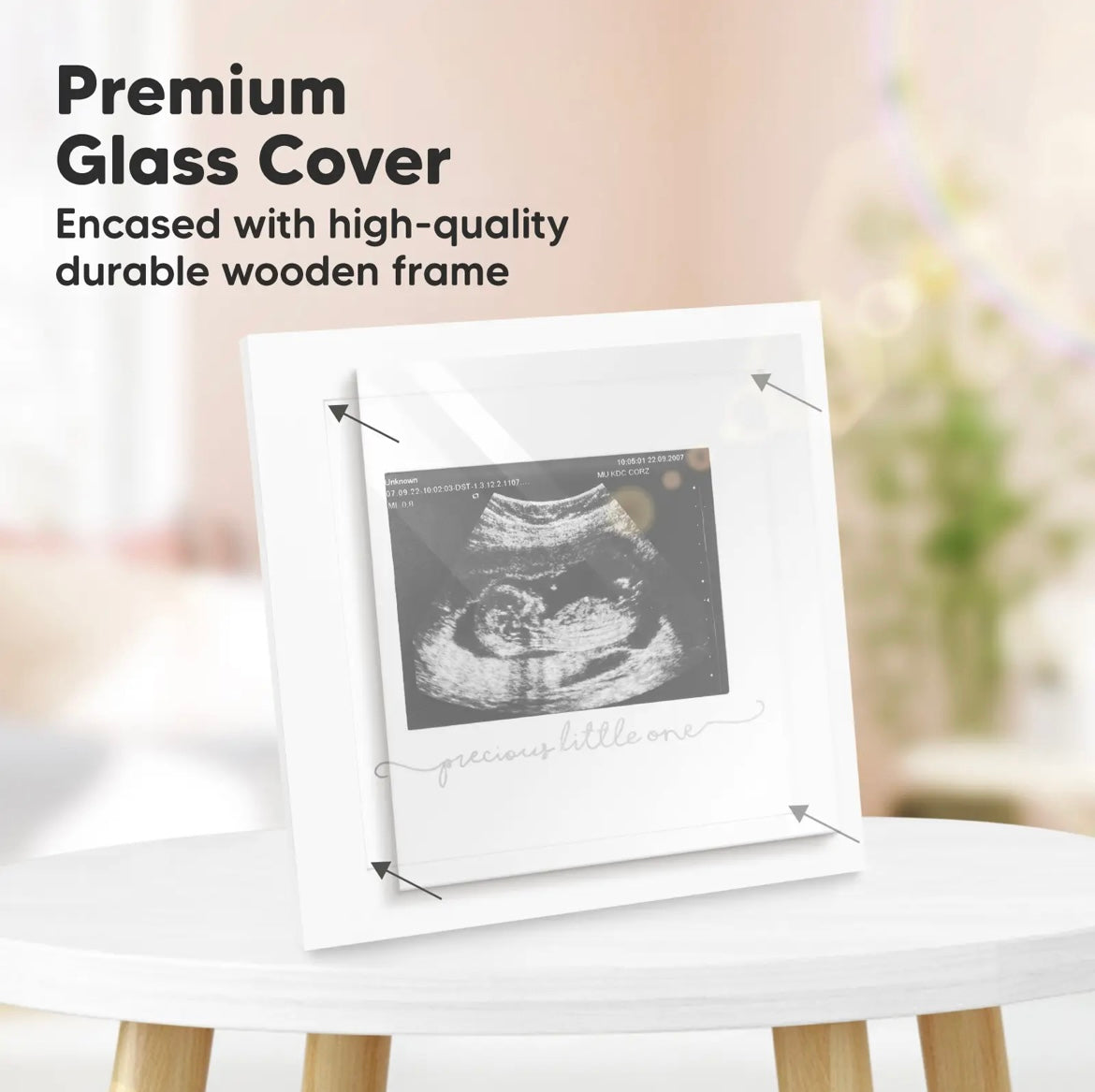 Baby Sonogram Picture Frame (Alpine White)