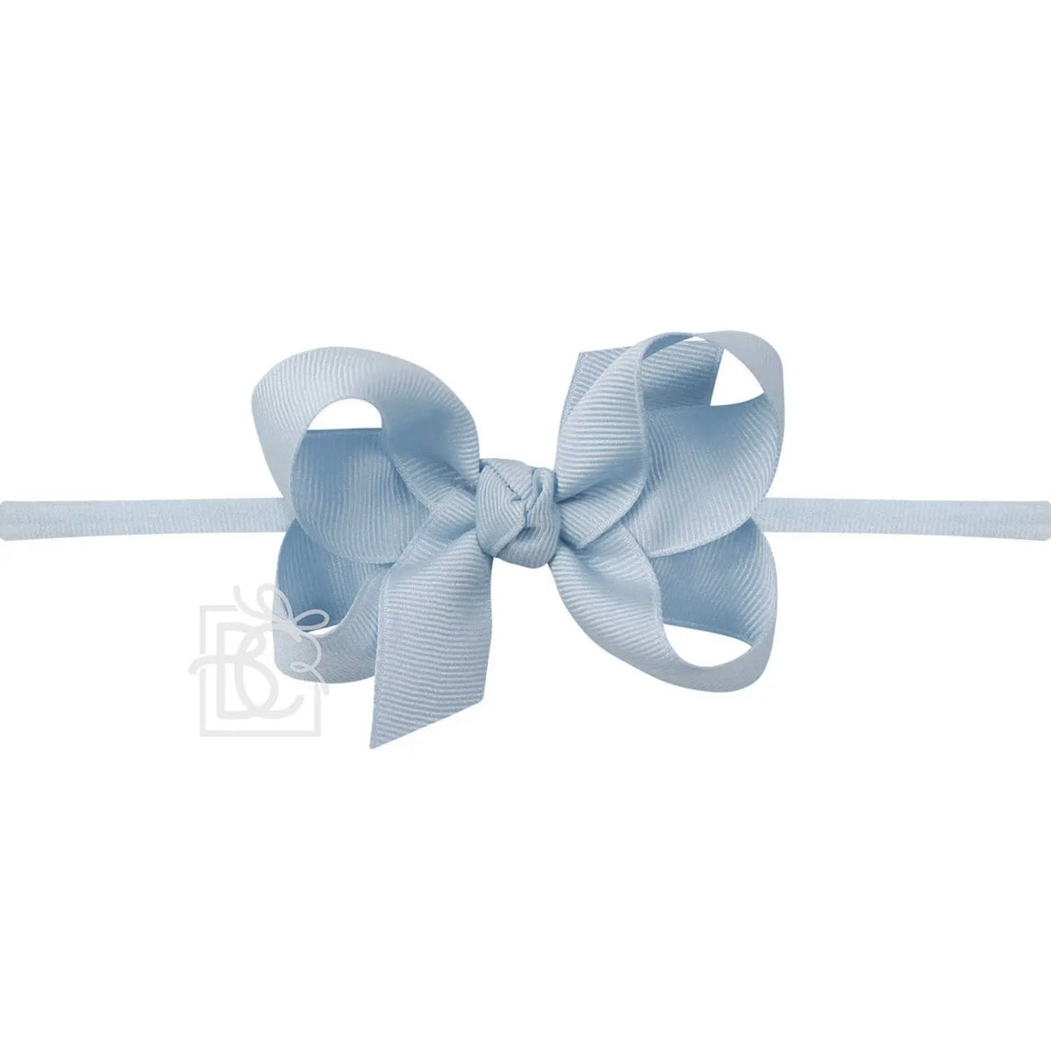 Pantyhose Headband W/Signature Grosgrain Bow- 1/4” Band with 3.5” Bow