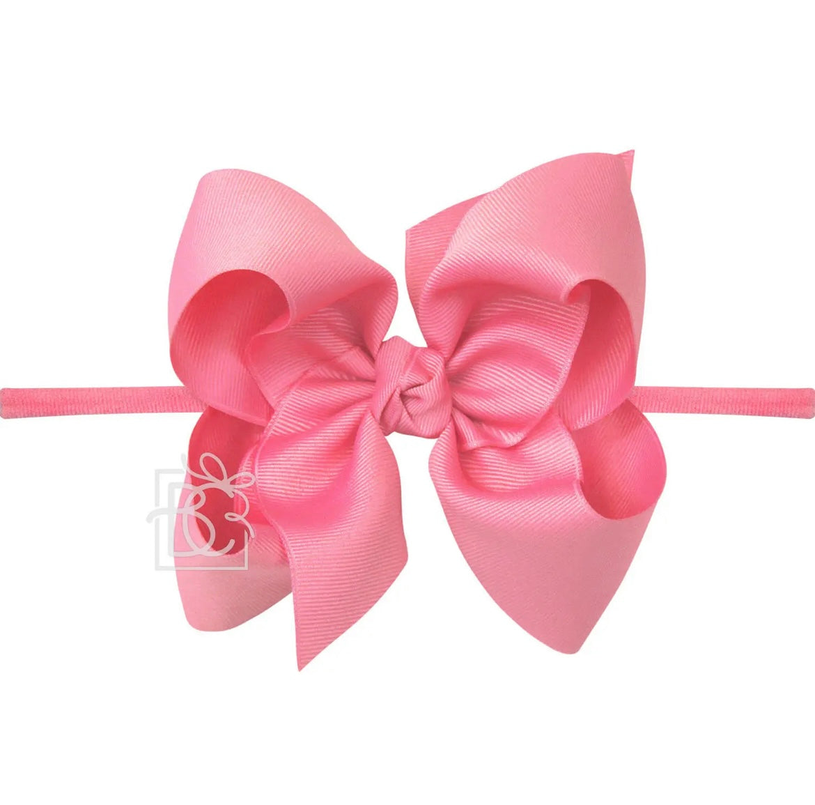 Pantyhose Headband W/Signature Grosgrain Bow 1/4” Band with 5.5” Bow