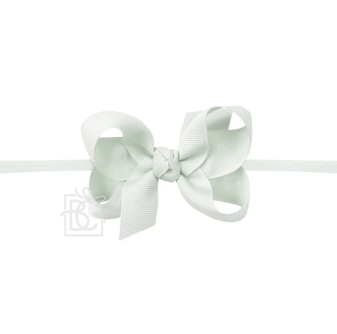 Pantyhose Headband W/Signature Grosgrain Bow- 1/4” Band with 3.5” Bow