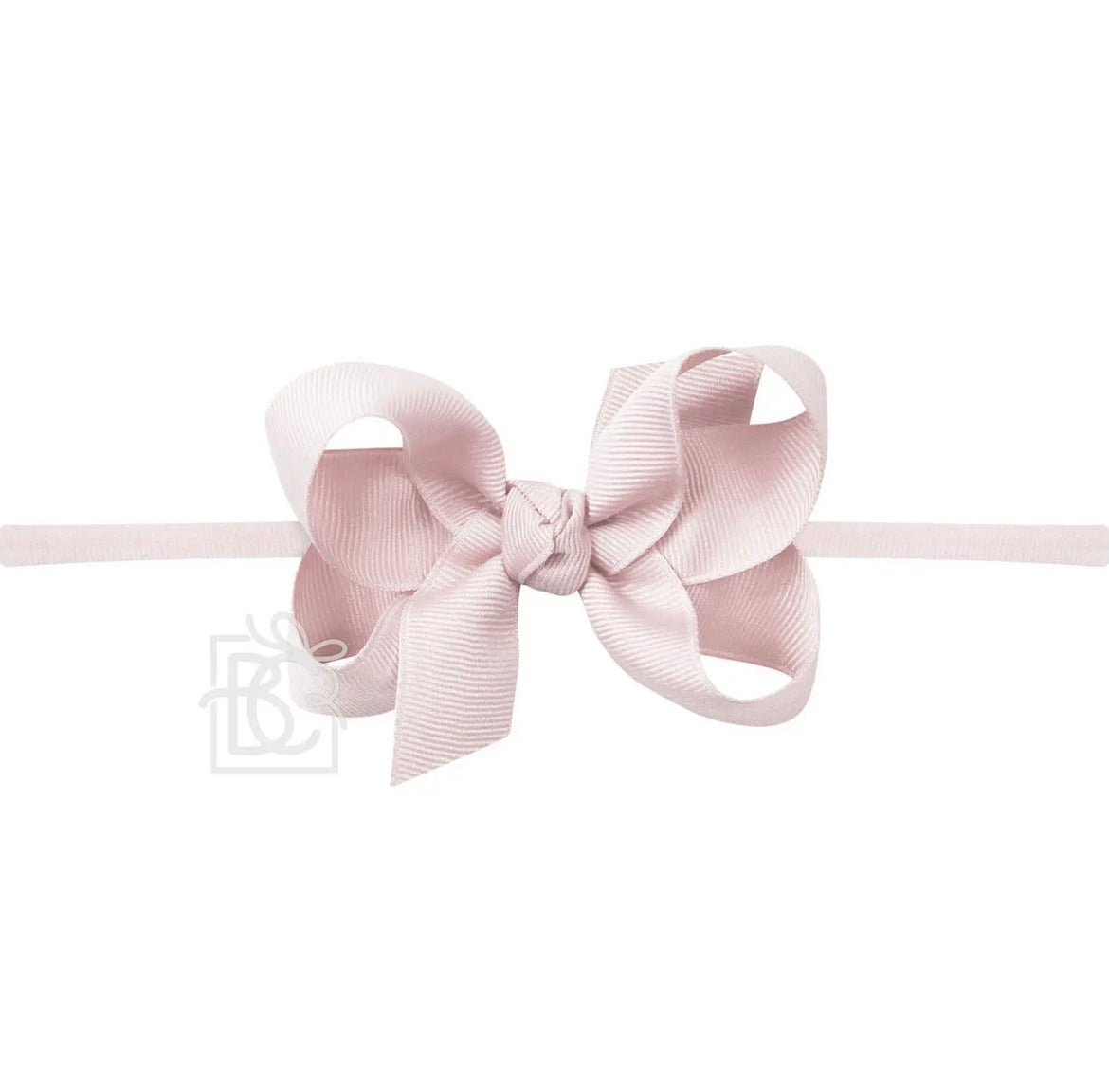 Pantyhose Headband W/Signature Grosgrain Bow- 1/4” Band with 3.5” Bow