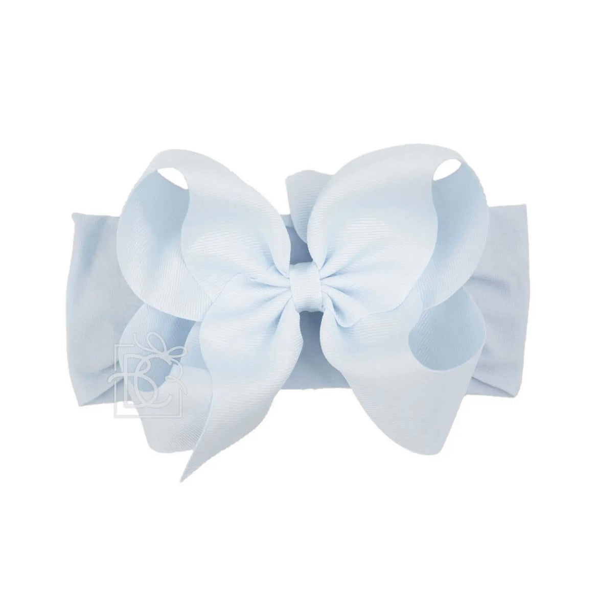 Wide Pantyhose Headband W/Classic Grosgrain Bow- 5.5” XL Bow