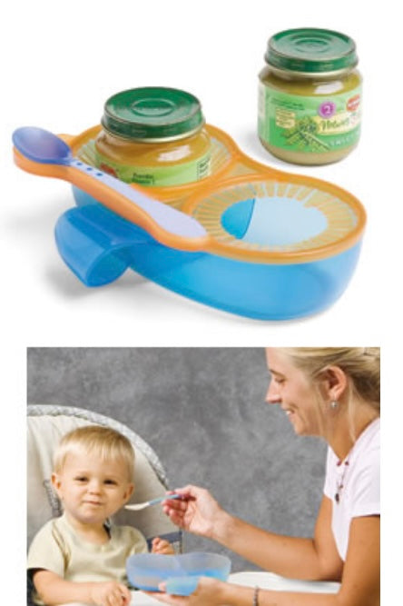 The Perfect Feeder- Baby Food Jar Holder/Feeding Bowl
