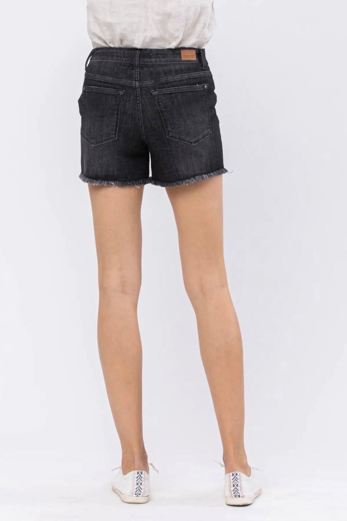 Mid-Rise Maternity Cut-Off Denim Shorts