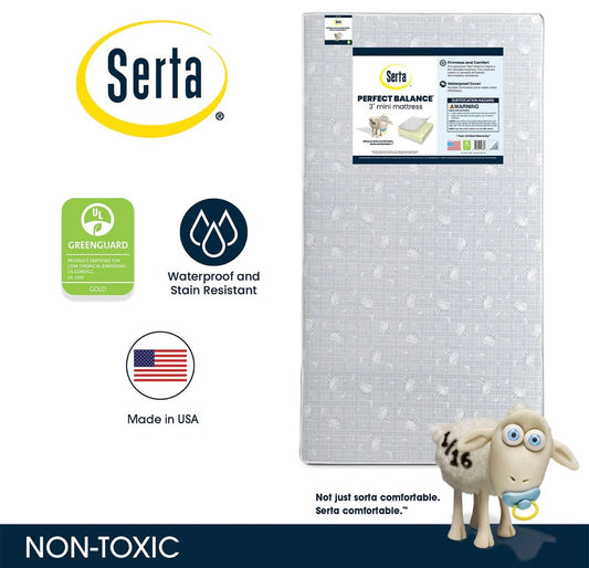 Serta Perfect Balance 3-Inch Mini Crib Mattress
