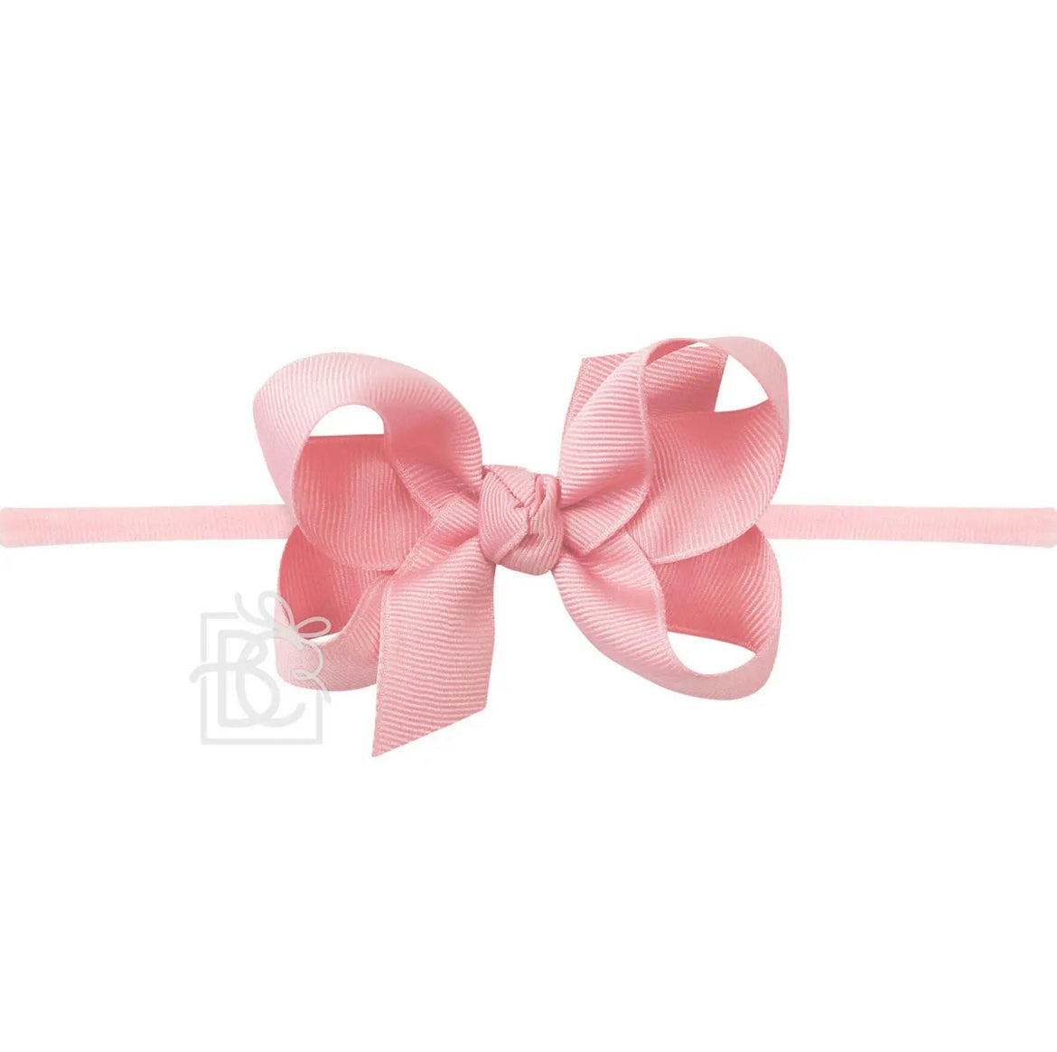 Pantyhose Headband W/Signature Grosgrain Bow- 1/4” Band with 3.5” Bow