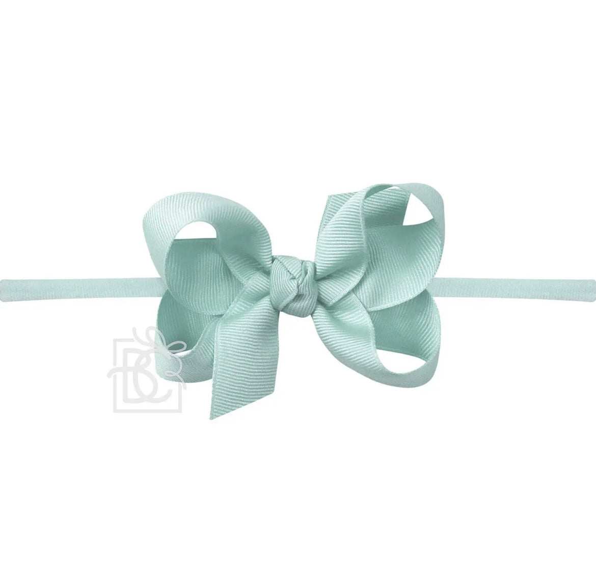 Pantyhose Headband W/Signature Grosgrain Bow- 1/4” Band with 3.5” Bow