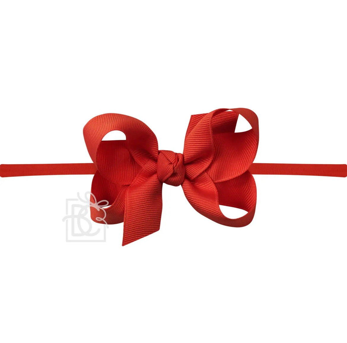 Pantyhose Headband W/Signature Grosgrain Bow- 1/4” Band with 3.5” Bow