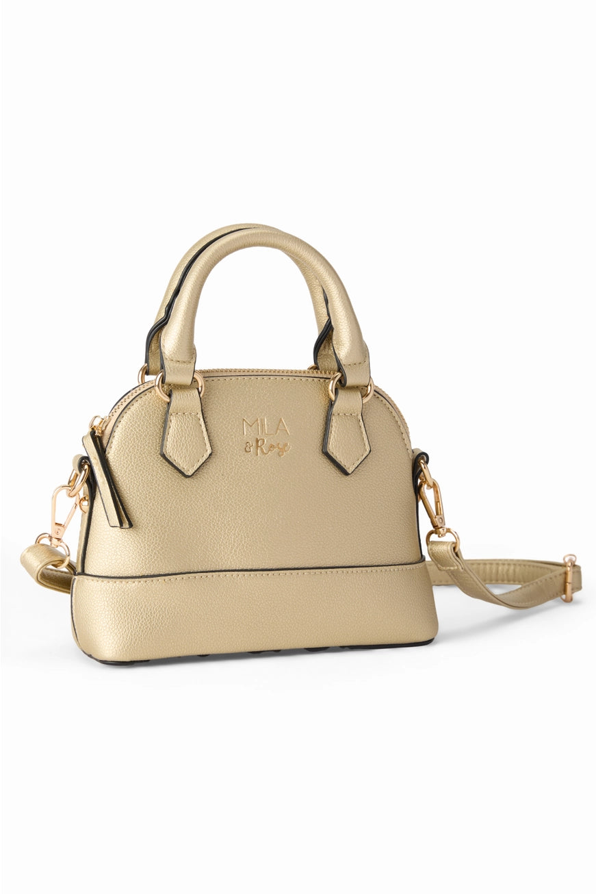 Gold Metallic Girl's Crossbody Purse
