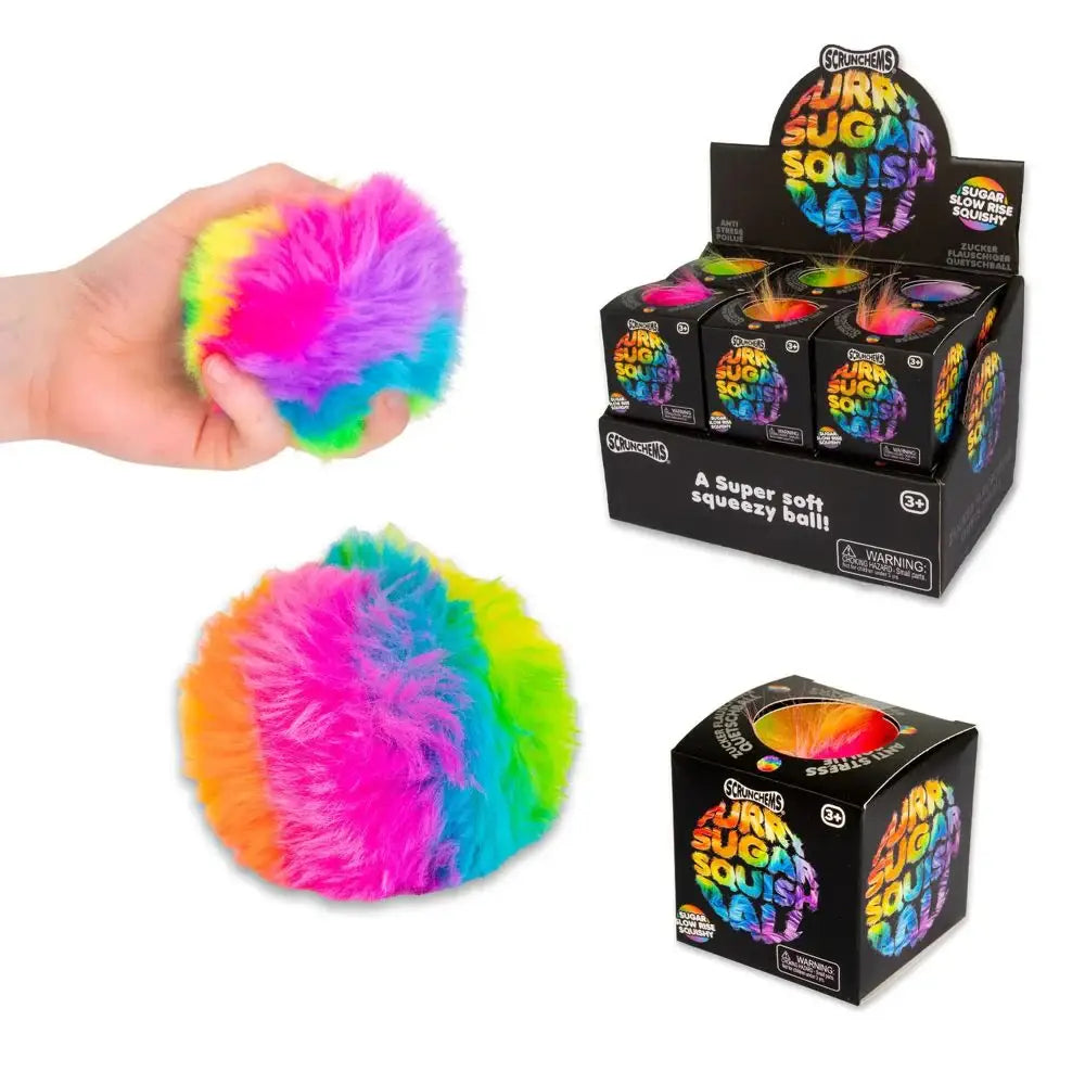 Scrunchems® Furry Sugar Stress Ball Squishy Fidget Toy