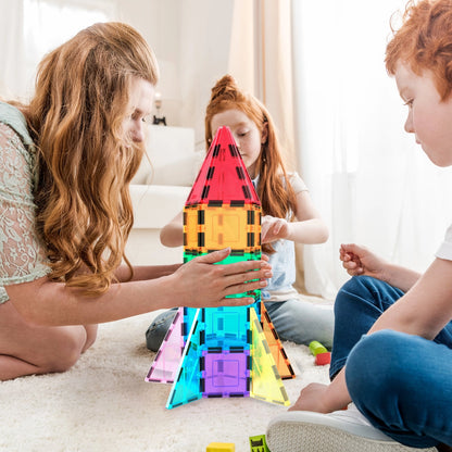 32pc Rocket Magnetic Tile Building Set