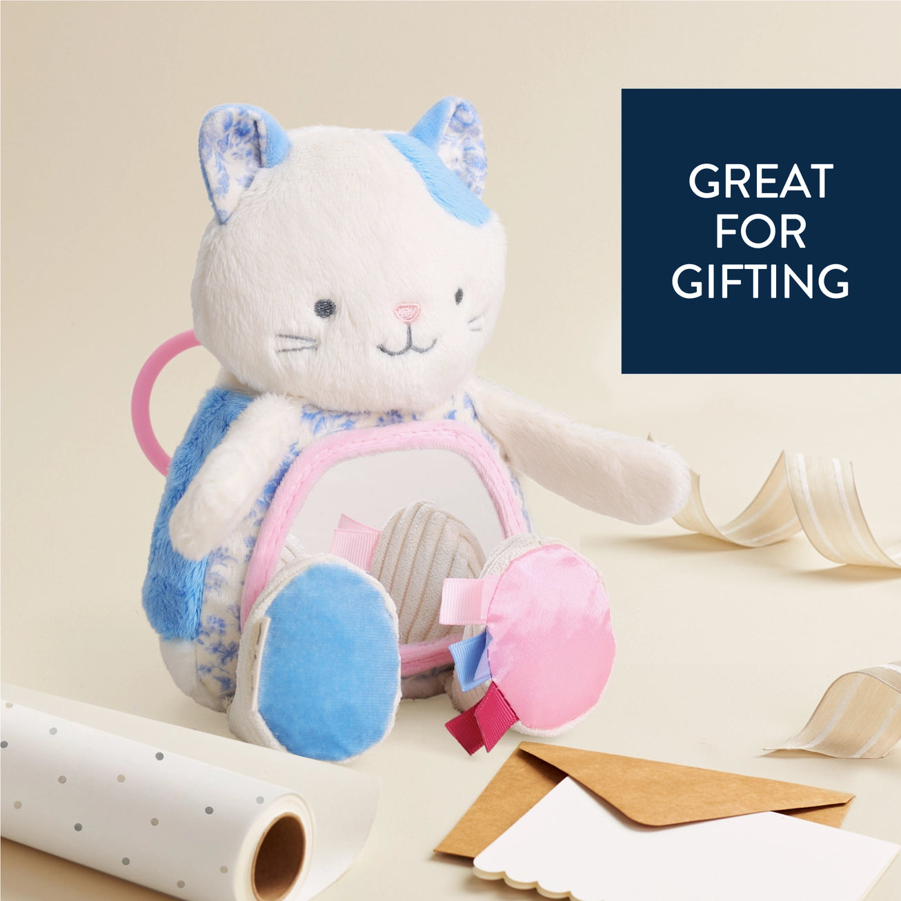 Itzy Bitzy Mirror™ Kitty Tummy Time Sensory Toy