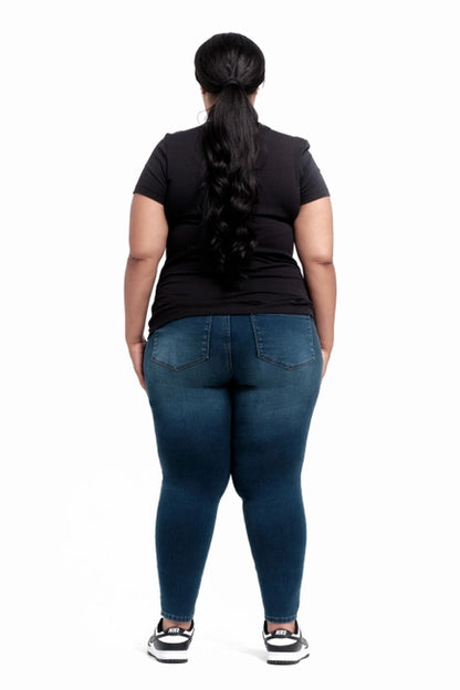 Plus Size Maternity 28" Skinny Ankle Jean in Ziggy