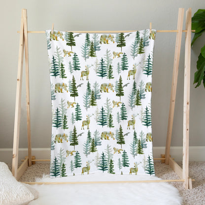 Baby & Toddler Minky Blanket - in the Woods