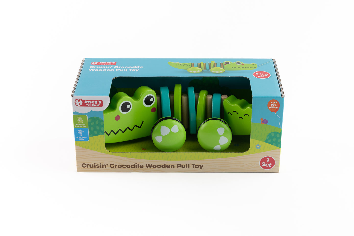 Cruisin' Crocodile Wooden Pull Toy