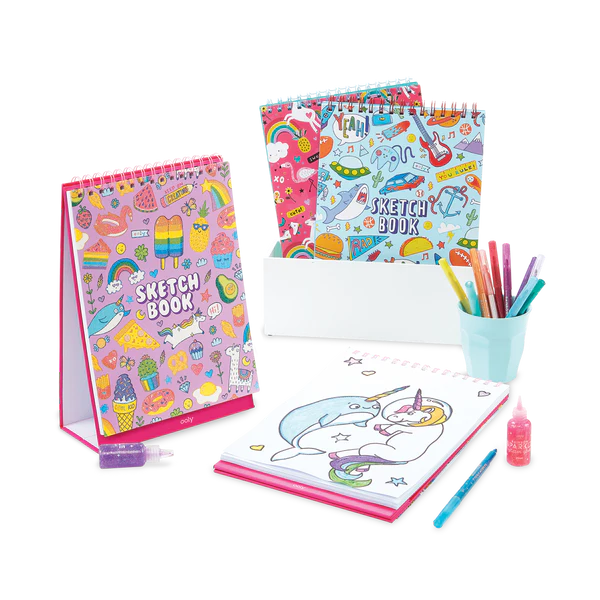 Sketch & Show Standing Sketchbook - Cute Doodle World